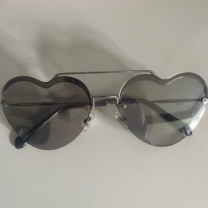 MIU MIU 58MM IRREGULAR HEART SUNGLASSES 😍